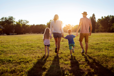 Family walking